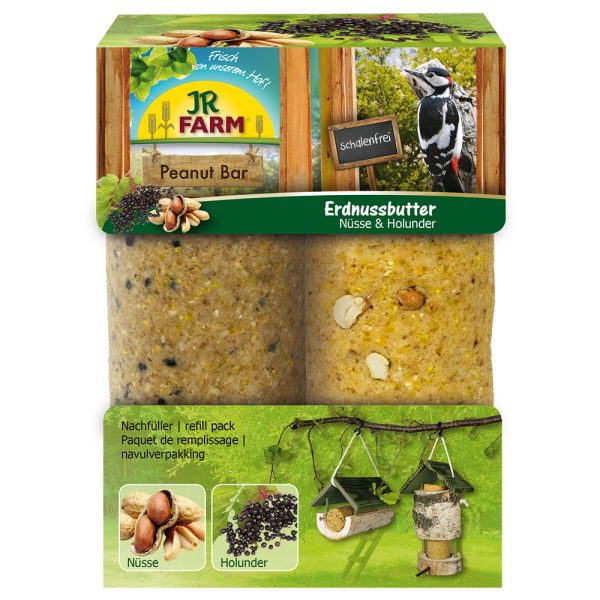 JR Garden Peanut Bar pähkinät & selja 6 kpl à 350 g