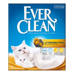 10l Ever Clean® Litterfree Paws, paakkuuntuva kissanhiekka