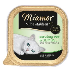 6x100g Mild Meal siipikarja & kasvikset Miamor Kissanruoka