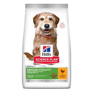 6 kg Hill's Science Plan Mature Adult Senior Vitality Small & Mini kana koiran kuivaruoka