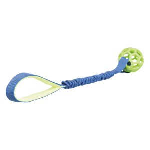 Trixie Bungee Tugger pallolla koiranlelu pituus 48 cm, ø 7 cm