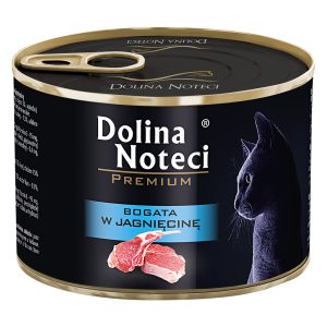 12x185g, Dolina Noteci Premium, runsaasti karitsaa, kissan märkäruokaa