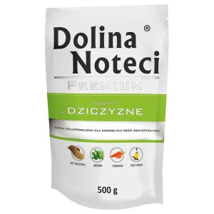 10x500g Dolina Noteci Premium annospusseissa, peura, koiran märkäruoka