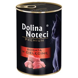12x400g, Dolina Noteci Premium, vasikanlihapitoinen, kissan märkäruoka
