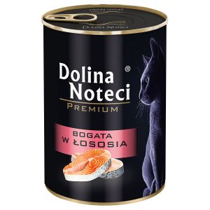 12x400g, Dolina Noteci Premium, lohipitoinen kissan märkäruoka