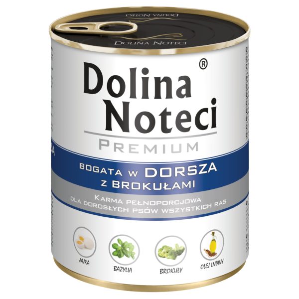 12 x 800 g Dolina Noteci Premium, turska parsakaalilla, koiran märkäruoka
