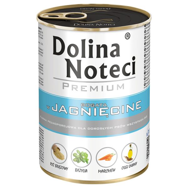 48x400g Dolina Noteci Premium, lammas, koiran märkäruoka