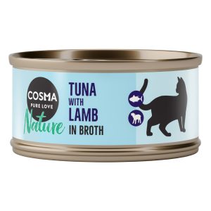 24x70g Nature tonnikala & lammas Cosma Kissanruoka