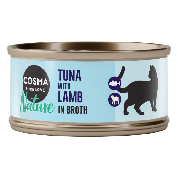24x70g Nature tonnikala & lammas Cosma Kissanruoka