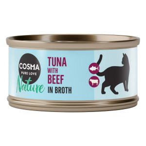 6x70g Nature tonnikala & nauta Cosma Kissanruoka