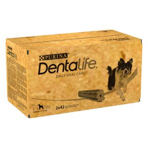 2 x 84 tikkua (56 x 69 g) Purina Dentalife hammashoitoherkut keskikokoisille koirille (12-25 kg)