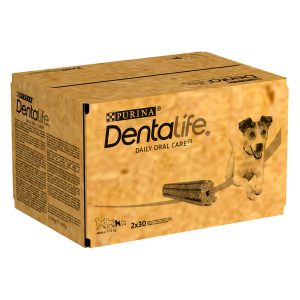 60 tikkua (20 x 49 g) Purina Dentalife hammashoitoherkut pienille koirille (7-12 kg)