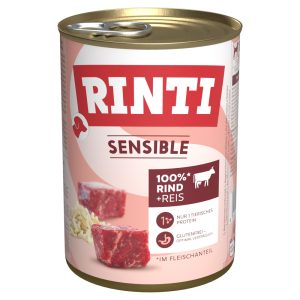 RINTI Sensible naudanliha & riisi koiranruoka