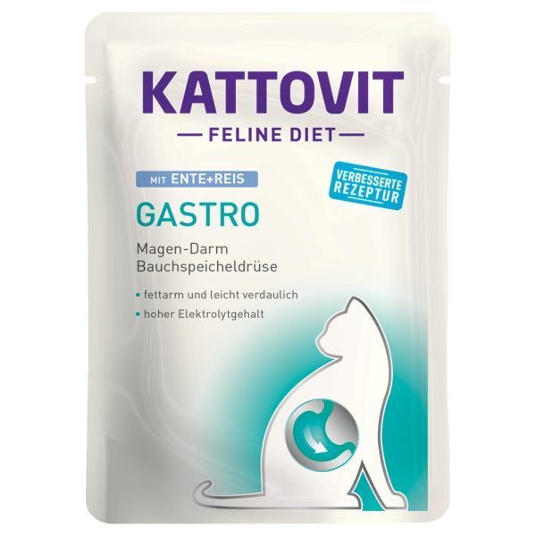 24x85g Feline Gastro Pouch ankka & riisi Kattovit kissanruoka