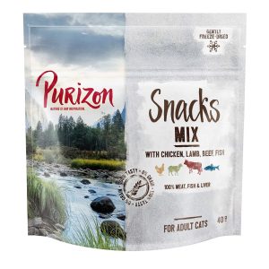 40g Snack-sekoitus Purizon-kissanherkut