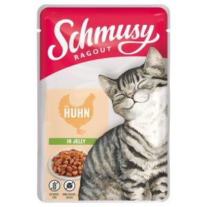 22x100g Schmusy Ragout in Jelly kana kissan märkäruoka