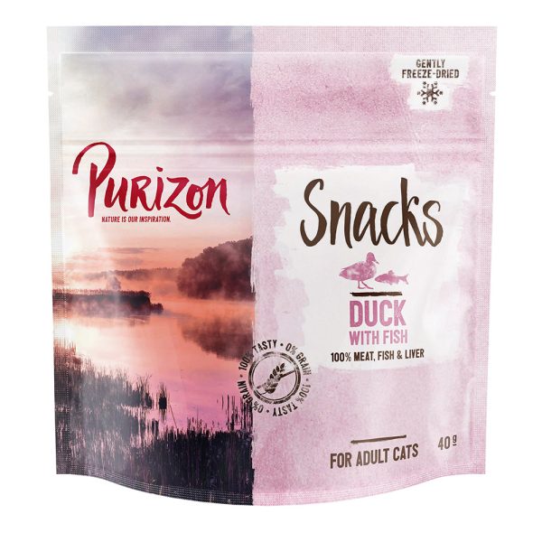 40g Snack ankka & kala Purizon kissanherkut