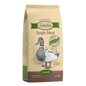 1,5kg Single Meat Tender Duck Lukullus kylmäpuristettu koiran kuivaruoka