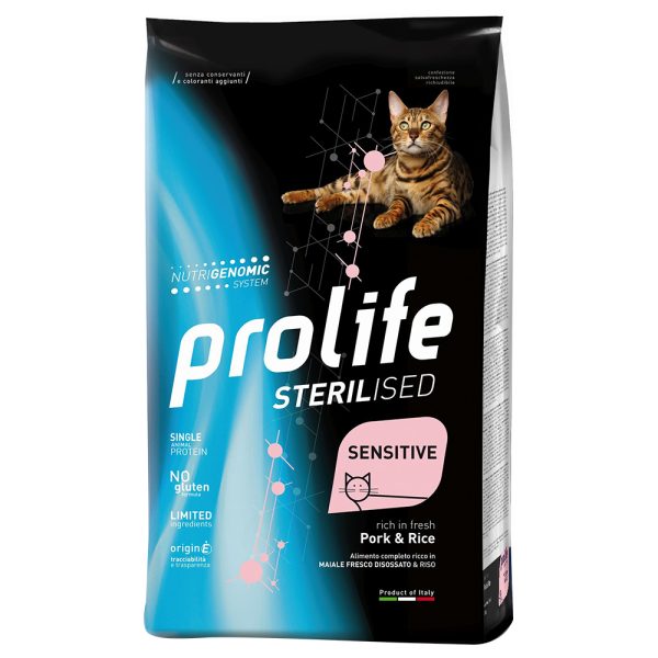 7kg Kissa Sensitive Steriloitu Sianliha & Riisi Prolife Prolife
