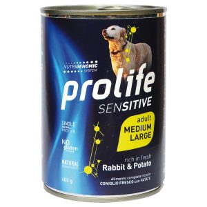400 g Prolife Dog Wet Sensitive Rabbit koiranruoka märkä