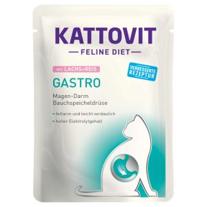 24x85g Feline Gastro Pouch lohi & riisi Kattovit kissanruoka