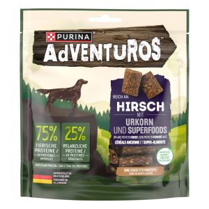 12x90g peura & muinaisvilja ADVENTUROS koiranherkut