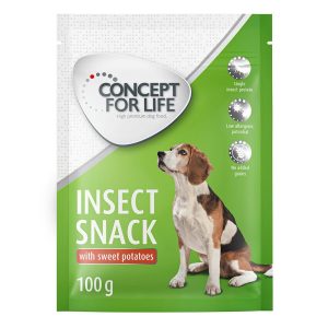 100 g Insect Snack bataatti Concept for Life Snacks koirille