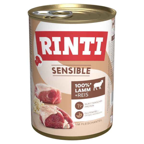RINTI Sensible lampaanliha & riisi koiranruoka