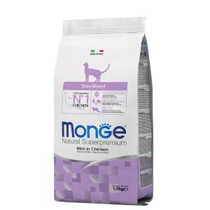 1,5kg Runsas kana Steriloitu Natural Superpremium Monge kissaa