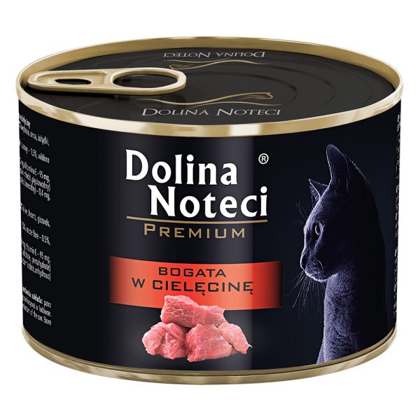 12x185g, Dolina Noteci Premium, vasikanlihapitoinen, kissan märkäruoka
