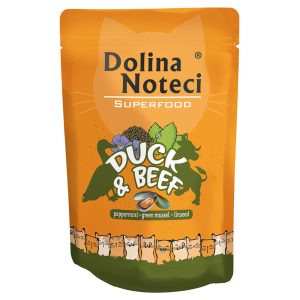 10x85g, Dolina Noteci Superfood, ankkaa ja naudanlihaa, kissan märkäruokaa