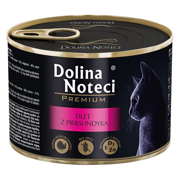 12x185g, Dolina Noteci Premium, kalkkunan rintafilee, kissan märkäruoka