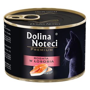 12x185g, Dolina Noteci Premium, lohipitoinen kissan märkäruoka