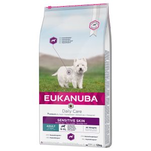 12 kg  Adult Sensitive Skin Eukanuba Daily Care koiran kuivaruoka