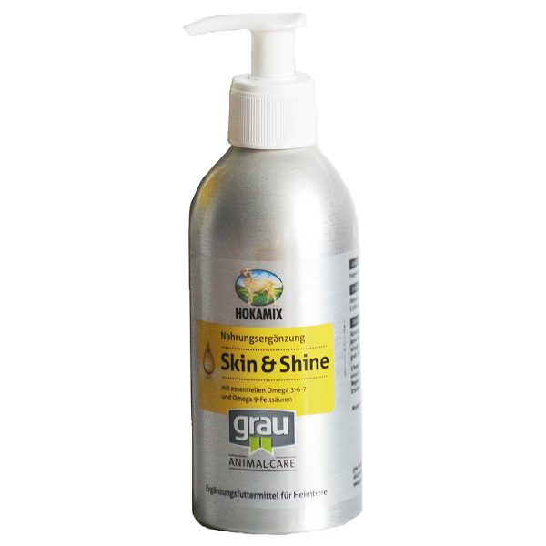 2x250ml HOKAMIX Skin & Shine pähkinäöljy koiralle