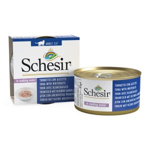 1x85g Natural with Rice tonnikala, pienet sardellit & riisi Schesir kissanruoka