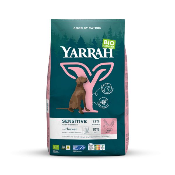 10kg Sensitive luomukana & luomuriisi Yarrah koitanruoka