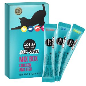 24x14g lajitelma Jelly Snack Cosma kissanherkut