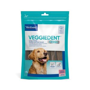 15x35g (koko L) Virbac VEGGIEDENT Fresh - suurille koirille (>30 kg)