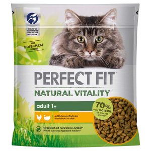 650g Perfect Fit Natural Vitality kana ja kalkkuna kissan kuivaruoka