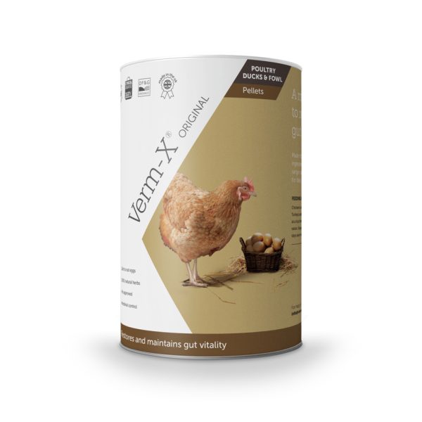 750g Verm-x siipikarjan pelletit kuivike & hoito lintuille