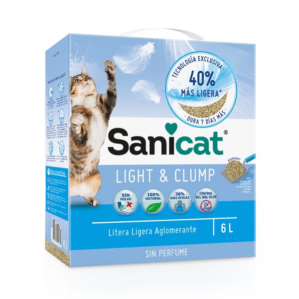 2 x 6 l Sanicat Light & Clump kissanvessan kuivike