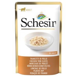 24x85g Jelly Pouch kanasuikaleet kastikkeessa Schesir kissanruoka