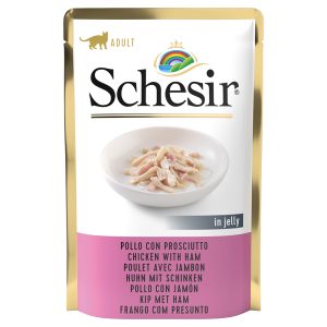 24x85g Jelly Pouch anafile & kinkku Schesir kissanruoka