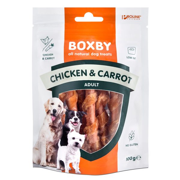 100g kana & porkkana Boxby koiranherkku