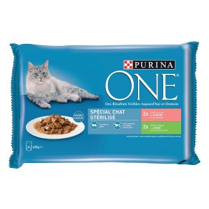12x 85g PURINA ONE Sterilcat Lohi ja kalkkuna märkäruokaa kissoille