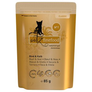 8x85g Pouch nauta & vasikka catz finefood Kissanruoka