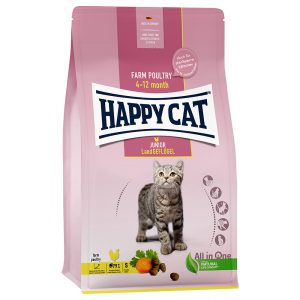 4kg Happy Cat Young Junior Farm Poultry kissanruoka kuivaruoka
