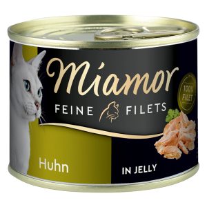 6x185g Fine Filets kanaa hyytelössä Miamor kissanruoka