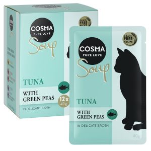 12x40g Soup tonnikala & herne Cosma kissanruoka